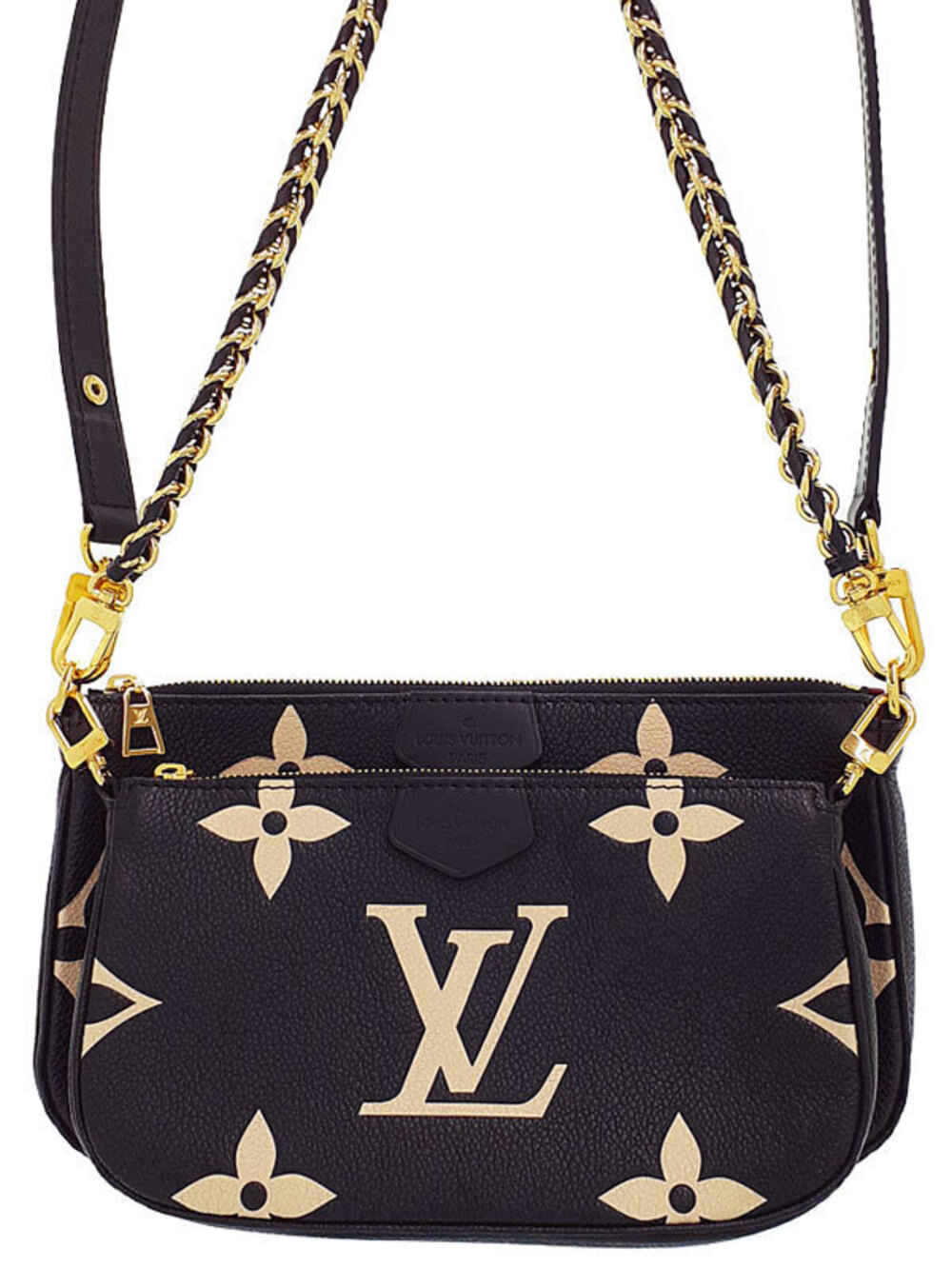 Louis Vuitton Bicolor Monogram Empreinte Multi Pochette Accessoires Shoulder Bag